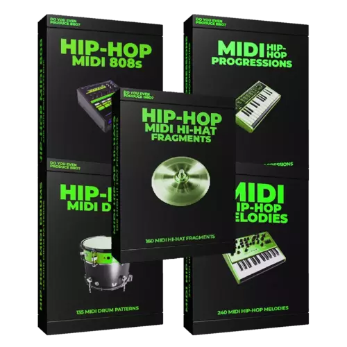 Cover Image of MIDI Hip-Hop Bundle with 5 single MIDI packs