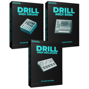 Cover image of Drill MIDI Bundle with 3 different MIDI packs
