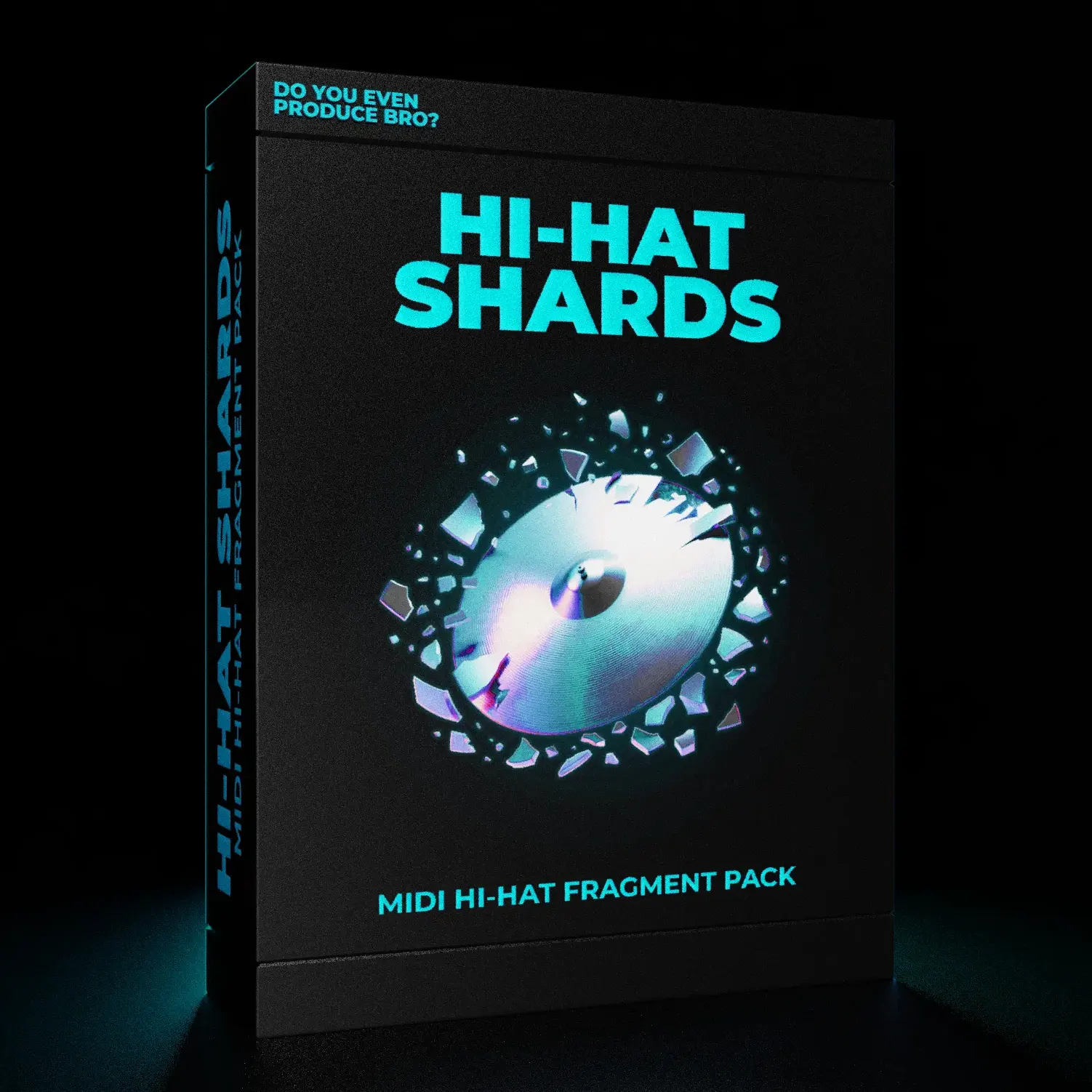 Hi-Hat Shards MIDI Pack featuring fragmented hi-hat patterns for music producers, ideal for trap and other genres