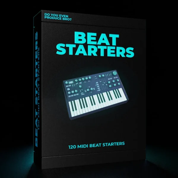 Beat Starters MIDI Pack featuring 120 high-quality MIDI files for music production