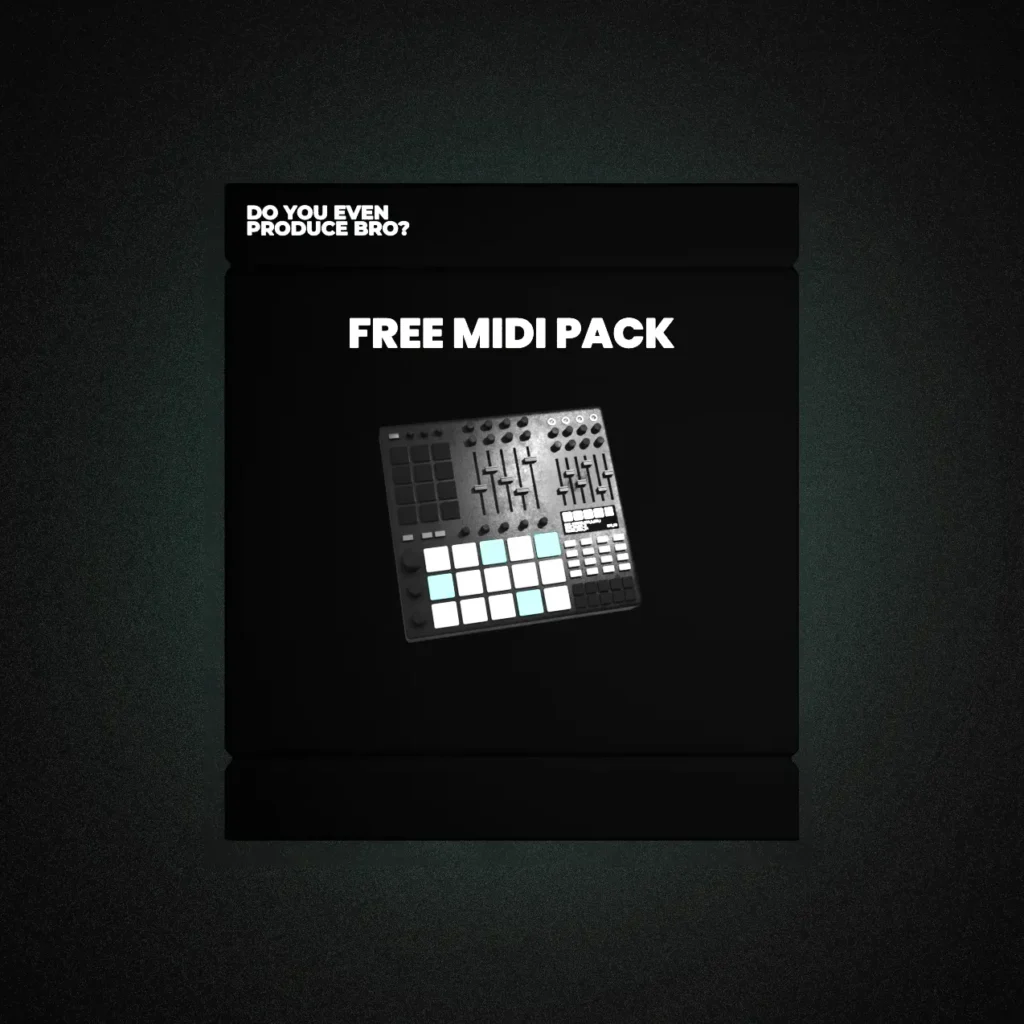 Free MIDI pack from DoYouEvenProduceBro? featuring customizable MIDI patterns for trap and hip-hop production.