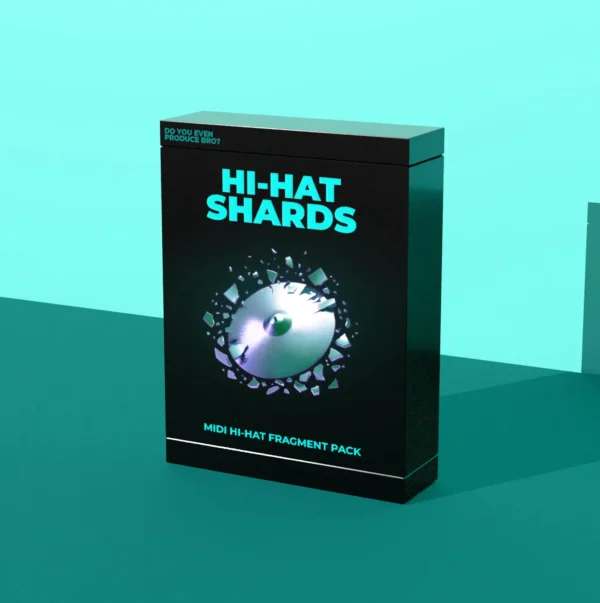 Hi-Hat Shards MIDI pack from DoYouEvenProduceBro? featuring customizable hi-hat fragments for trap and hip-hop production.