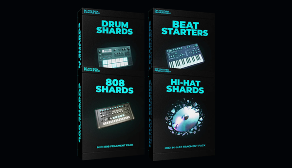 Producer's Toolkit MIDI Bundle featuring Drum Shards, 808 Shards, Beat Starters, and Hi-Hat Shards from DoYouEvenProduceBro?